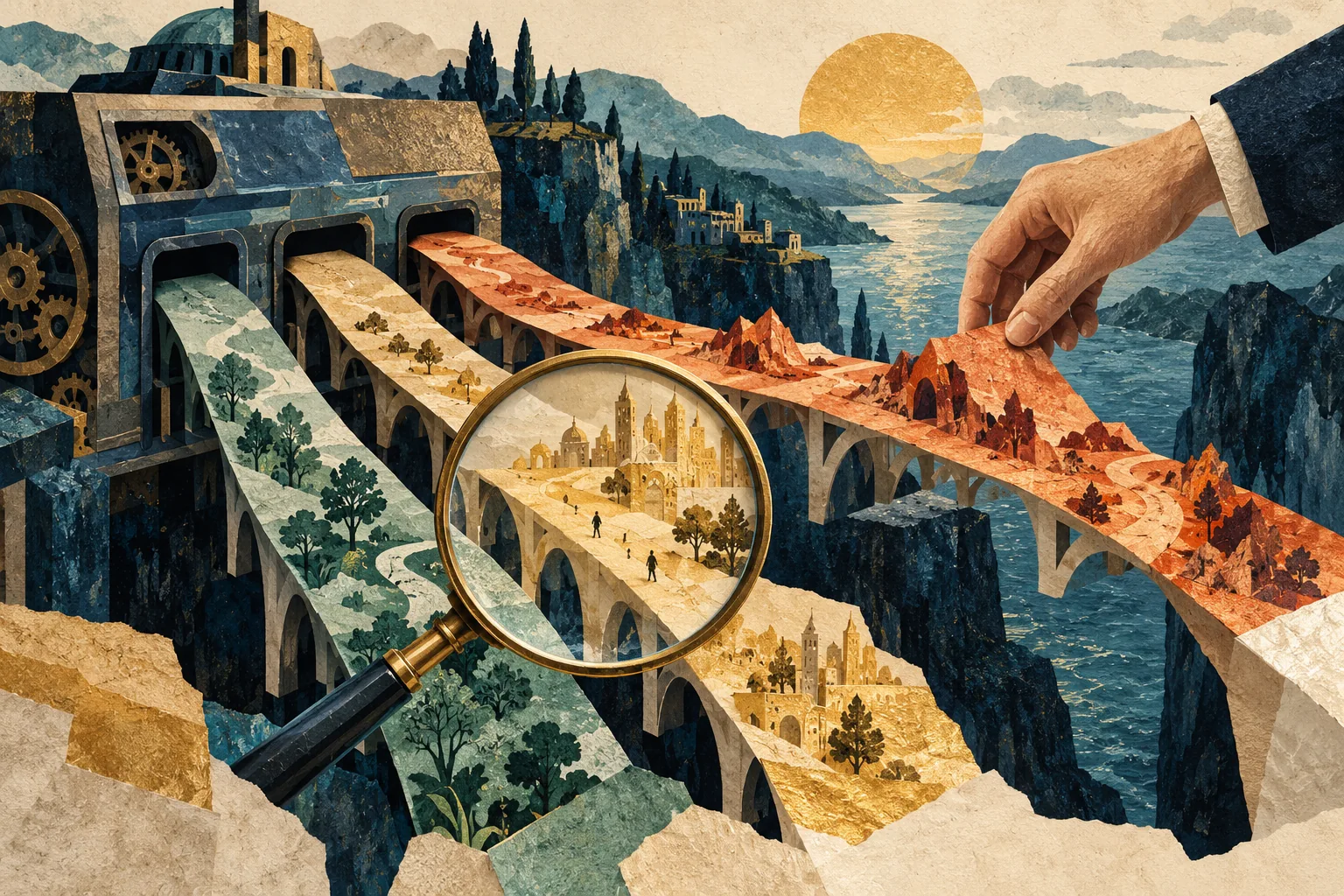 Conceptual editorial illustration for The Answer Is Not the Decision