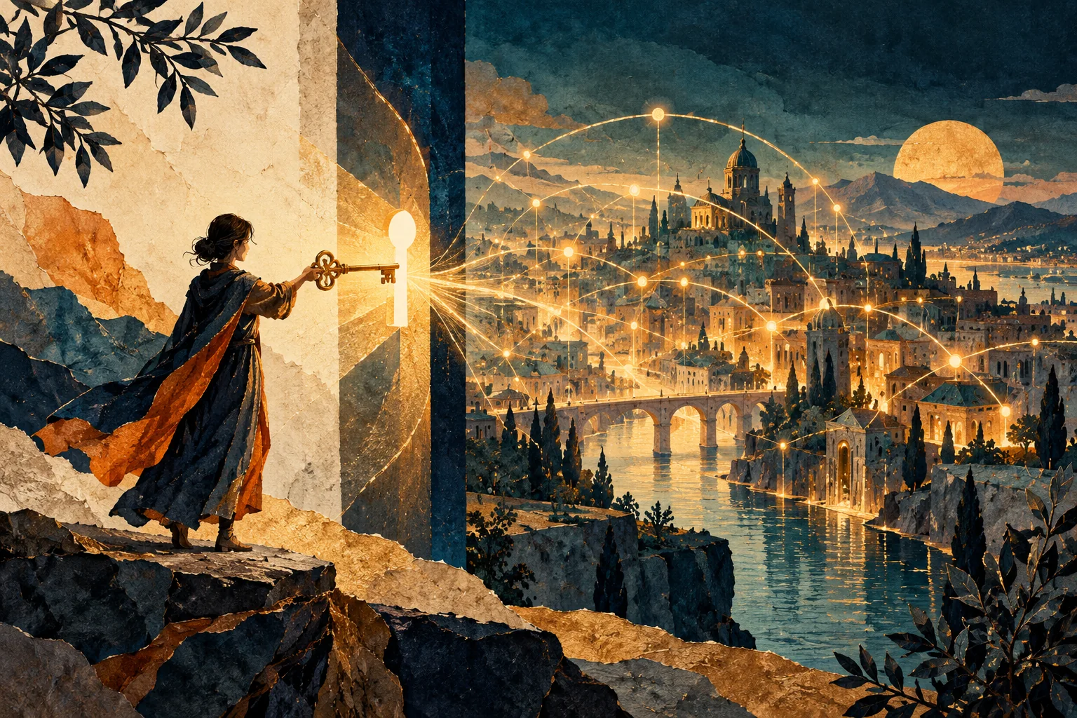 Conceptual editorial illustration for The Wallet Is Not the Coins